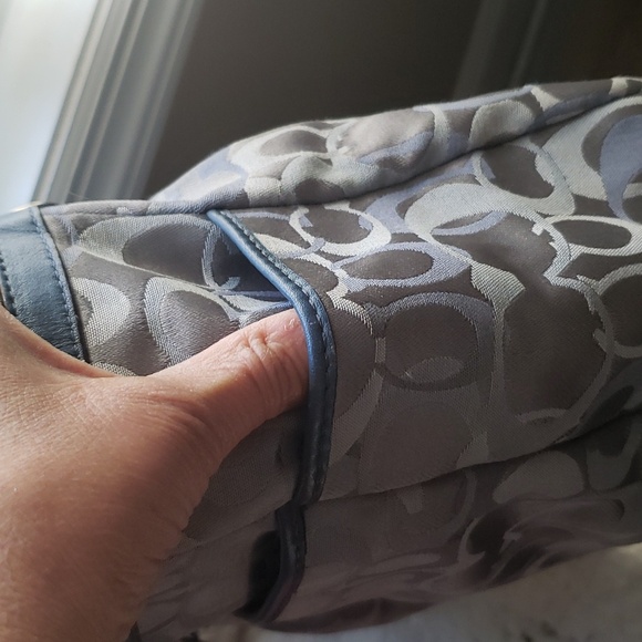 Light Blue Coach Purse - Picture 8 of 11